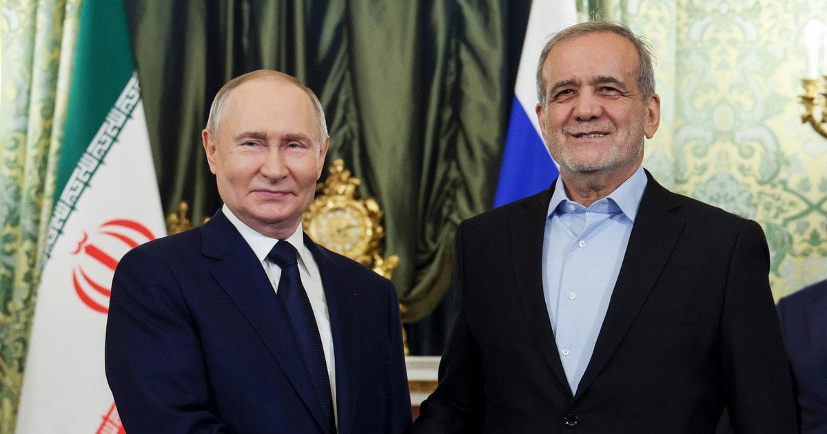 Владимир Путинта Масуд Пезешкиян