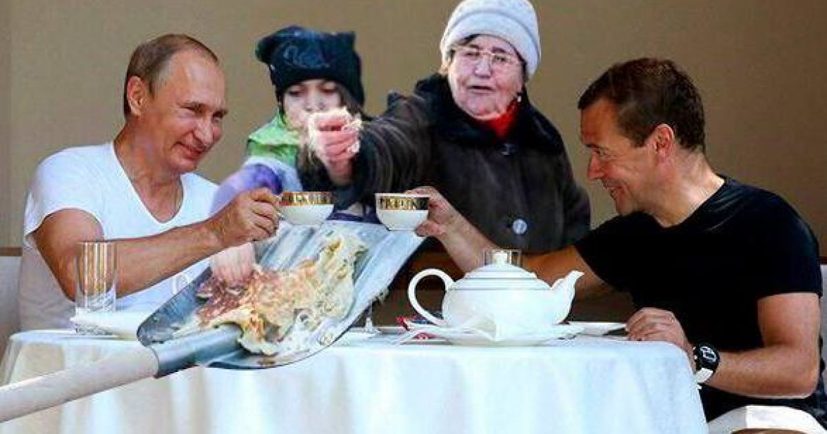 Юзеры иронично высмеяли показательную тренировку Путина и Медведева / © соцмережі