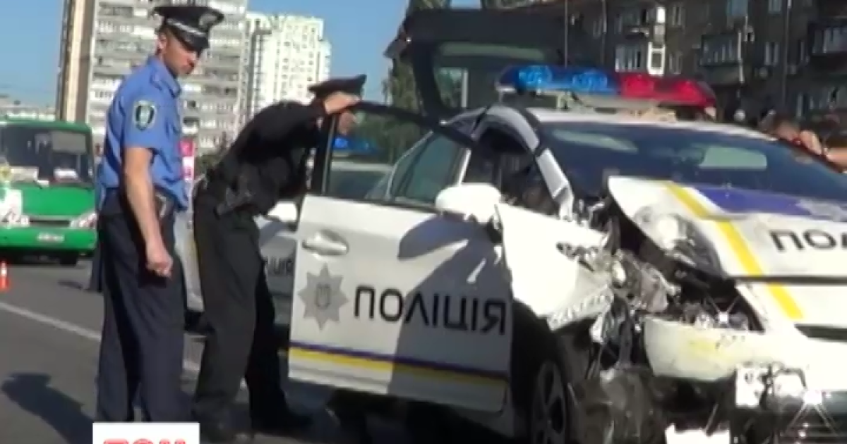 В столице произошло несколько ДТП с участием новых патрульных