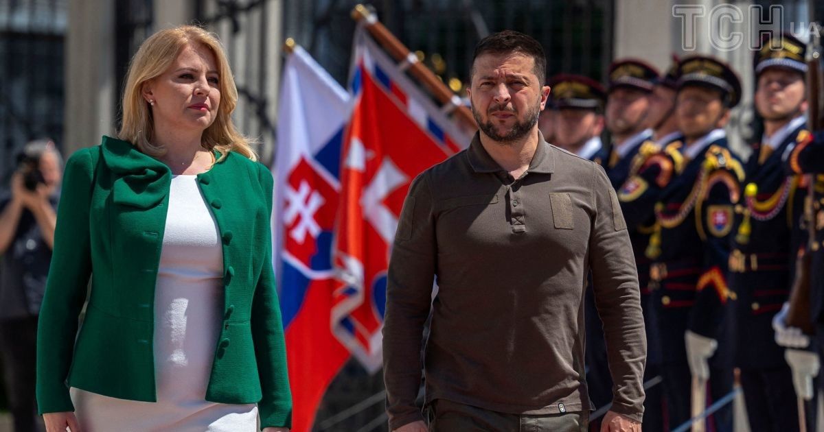 Зузана Чапутова і Володимир Зеленський