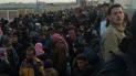 В Сети появилось видео, как десятки тысяч сирийцев бегут от российских авиаударов в Алеппо