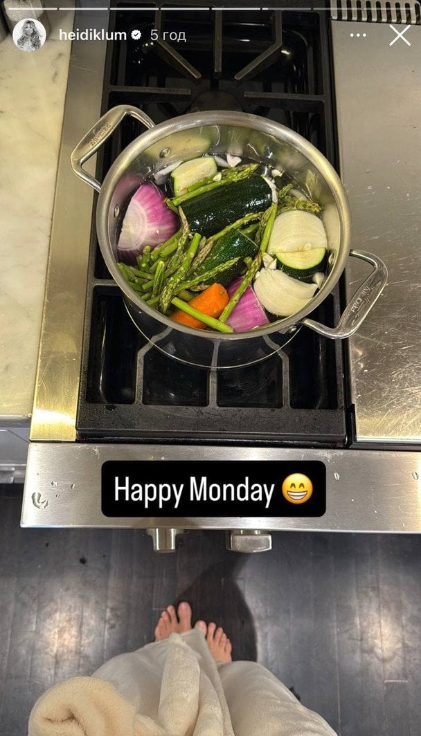 Суп-пюре від Гайді Клум / © Instagram Гайді Клум