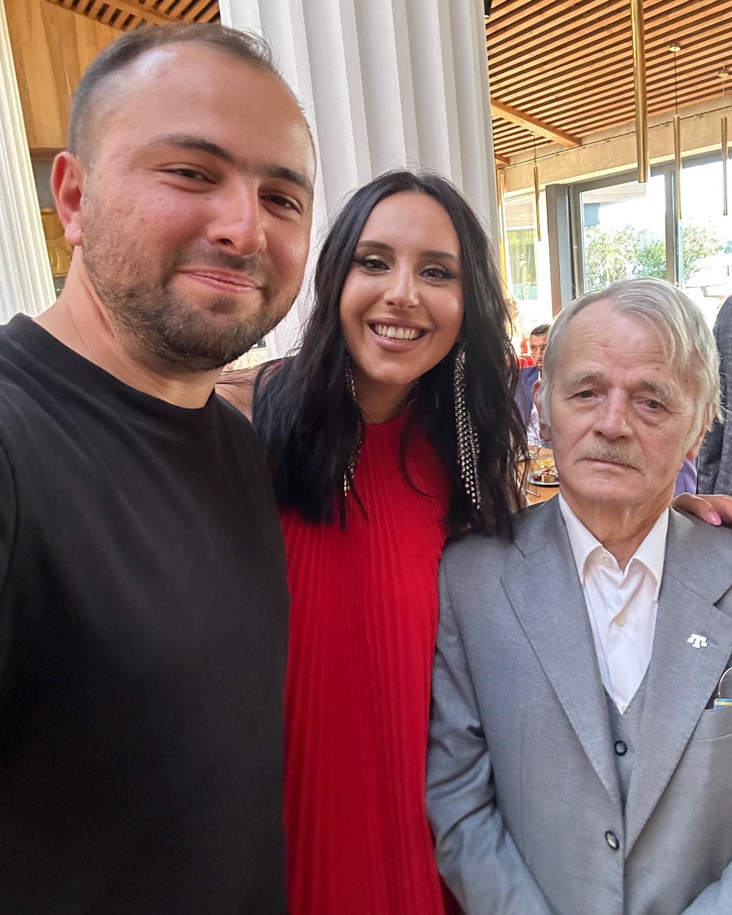 Джамала с мужем и Мустафа Джемилев / © instagram.com/jamalajaaa