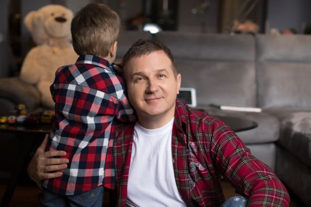 Юрий Горбунов с сыном Иваном, 2019 / © пресс-служба канала "1+1"