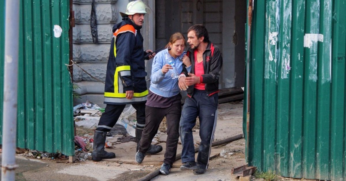 В Одесі горить будинок Русова_7 / © Думская