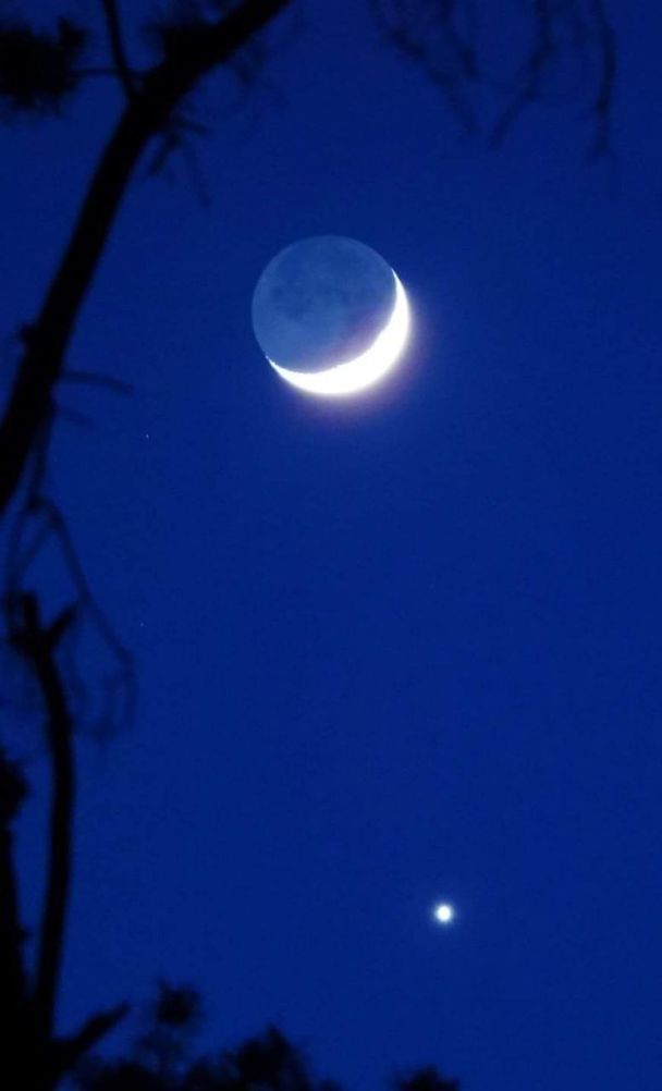 Зближенням Венери з Місяцем в небі над Києвом / фото Denys Shevchenko / © 