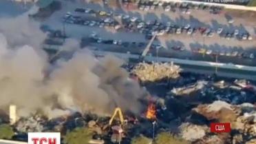 В Хьюстоне горит свалка: воздух наполнен токсичным дымом