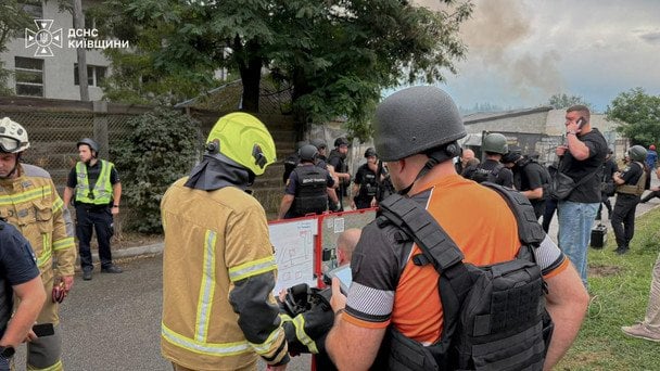 Наслідки атаки РФ на Київщину 24 липня / © ДСНС України