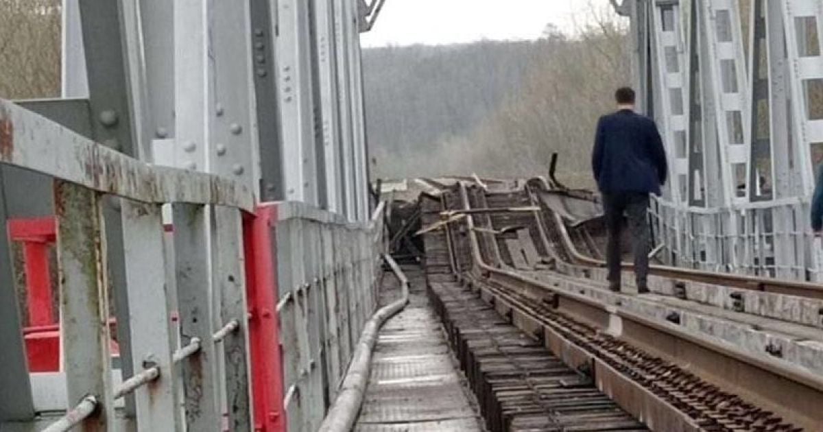 Пошкоджені залізничні колій у Білгородській області