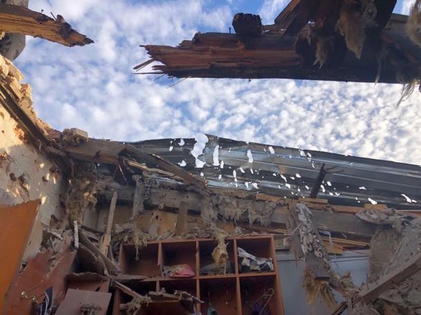 The photos of the aftermath of the attack on Nikopol, October 29, 2023