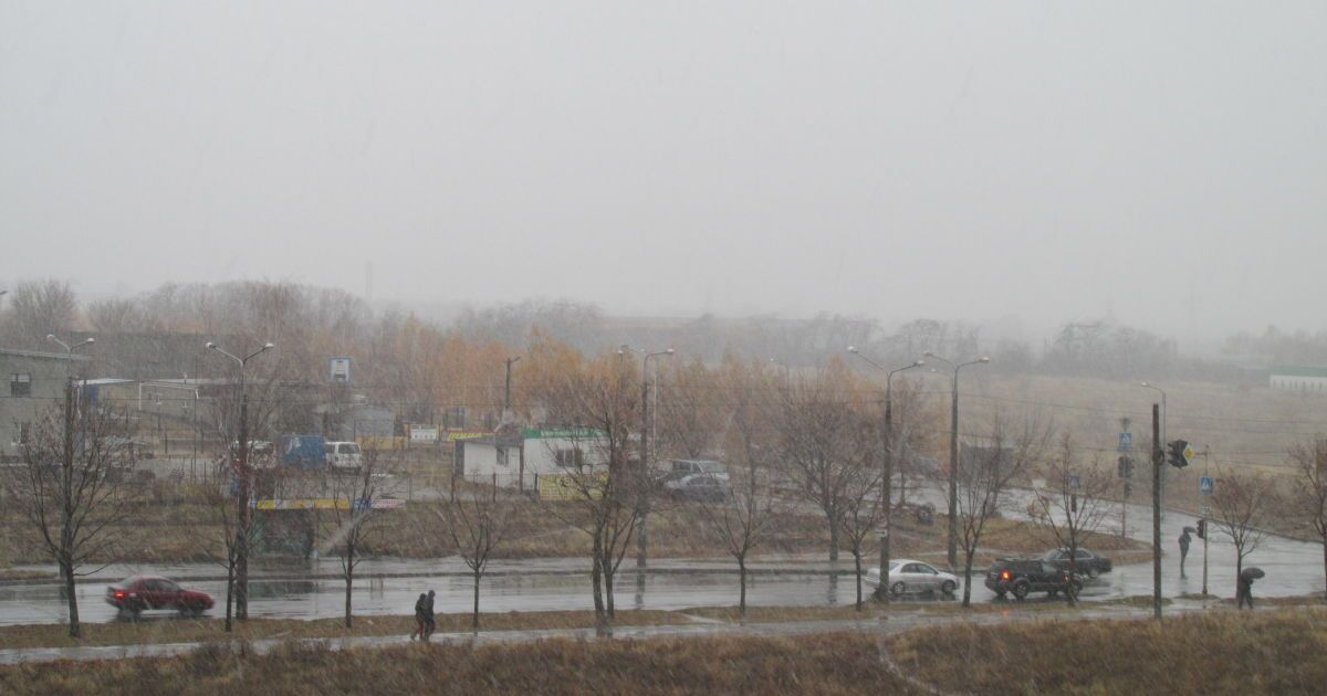 У Запоріжжі пішов перший сніг / © ТСН.ua