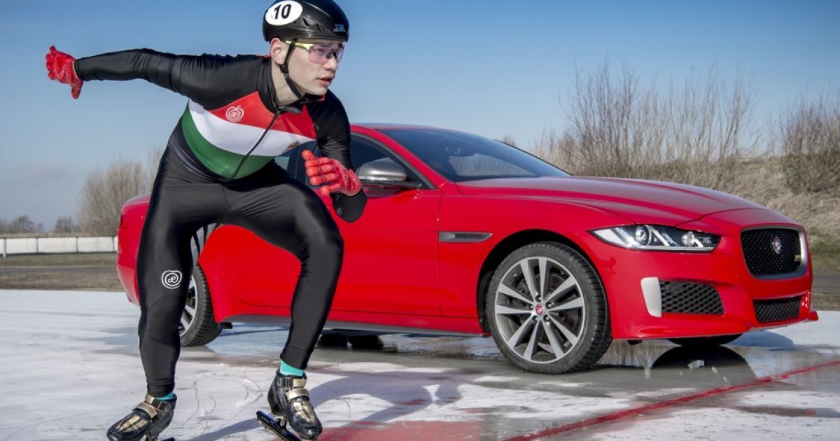 Jaguar XE побил рекорд олимпийского чемпиона