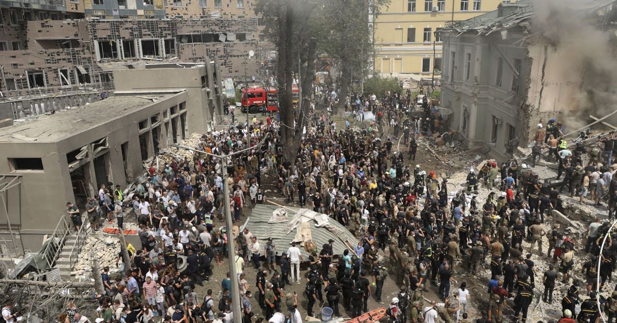 Атака РФ на "Охматдет" в Киеве 8 июля.