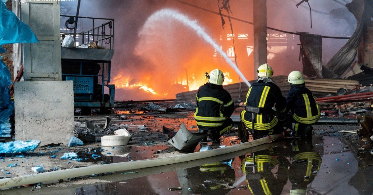 Elimination of the aftermath of the Russian shelling on June 6