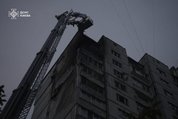Армия РФ атаковала Киев 2 ноября. / © ГУ ГСЧС в Киеве