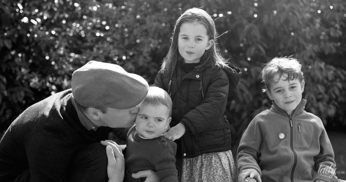 Принц Уильям с детьми - принцем Джорджем, принцессой Шарлоттой и принцем Луи