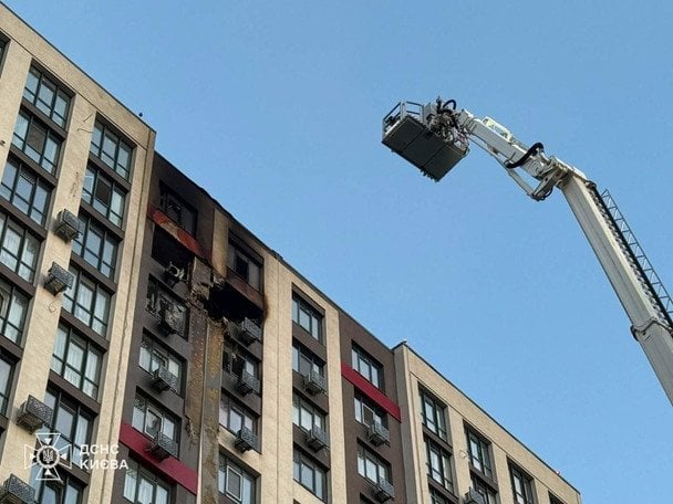 Наслідки нічної комбінованої атаки на Київ / © Управління ДСНС Києва
