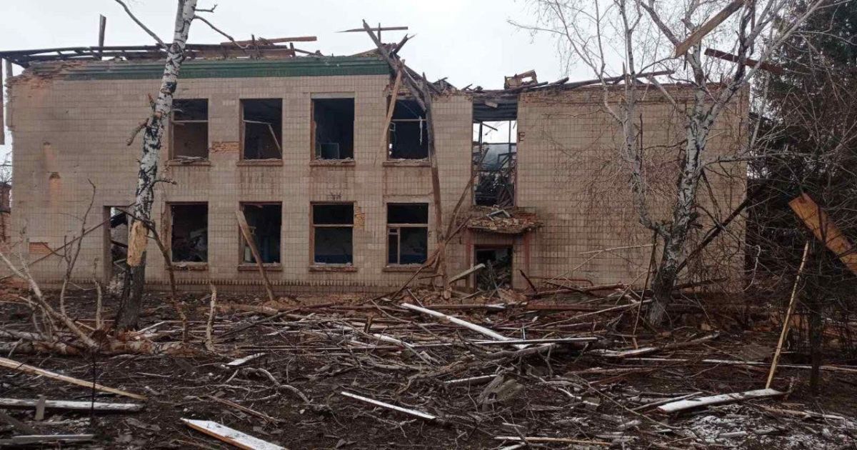 Зруйнована окупантами школа в Борівській громаді, фото / Борівська селищна рада
