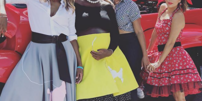 В кедах и пышных юбках: Лонгория, Сиара и другие звезды на ретро-вечеринке Серены Уильямс