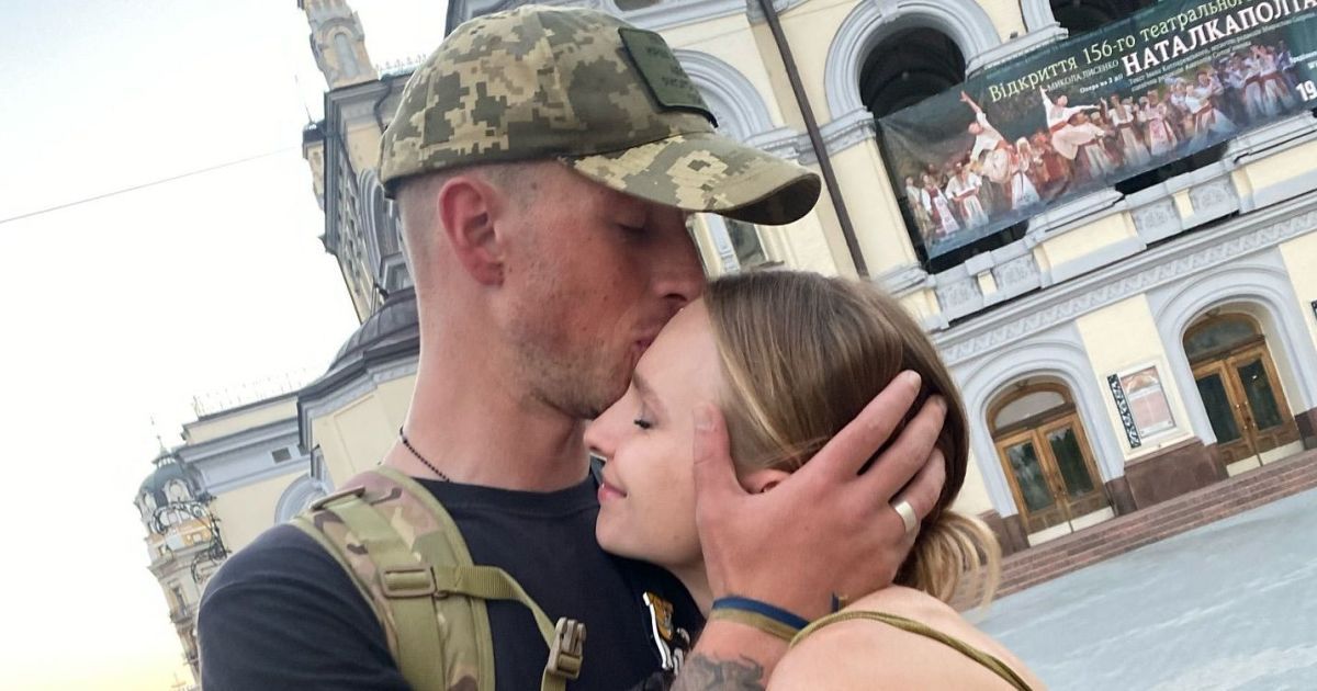 Анна Опанасюк с мужем