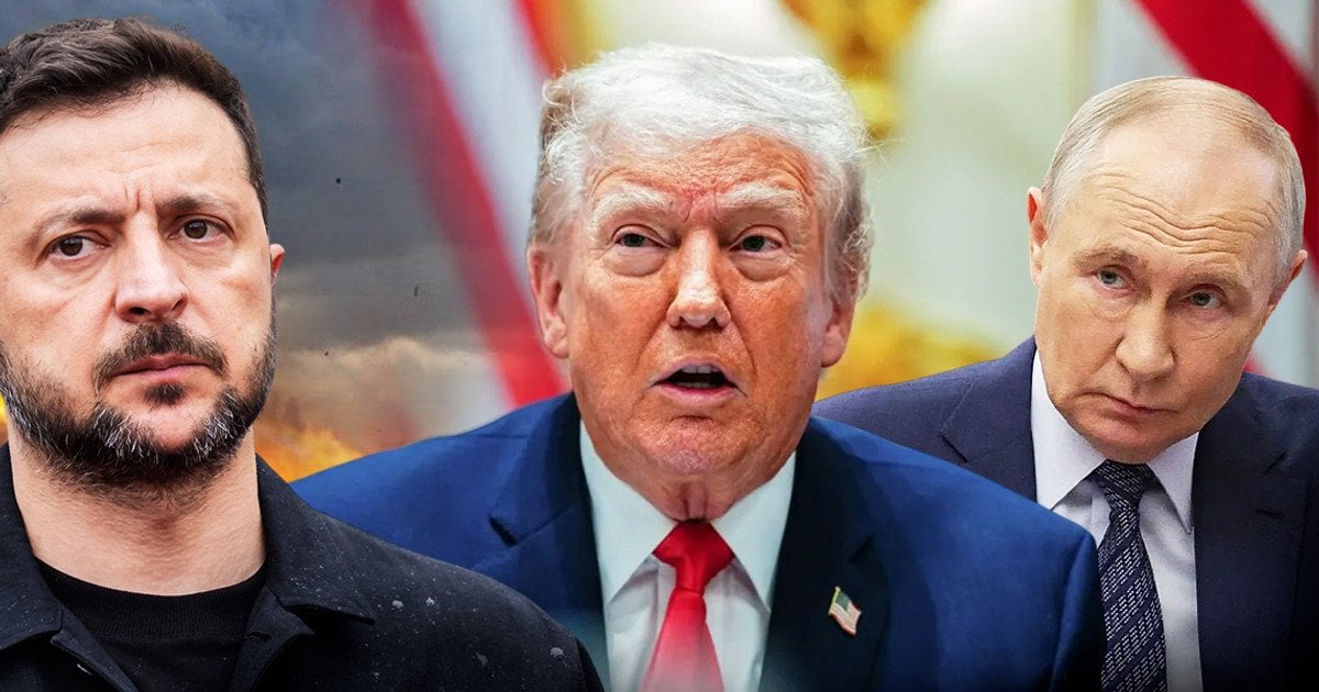Владимир Зеленский, Дональд Трамп и Путин