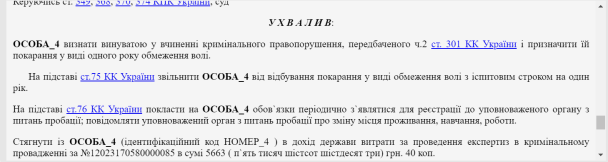 Приговор суда / © Единый государственный реестр судовых решений