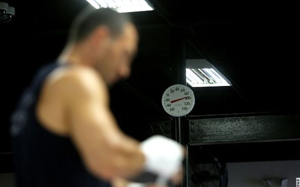 Відкрите тренування Володимира Кличка до бою із Дженнінгсом 25 квітня / © boxingscene.com