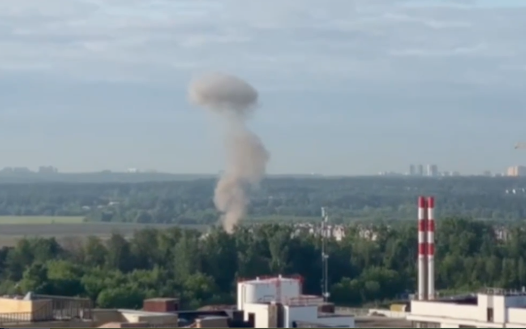 Атаку дронами на Москву зняли на відео / Скриншот / © 