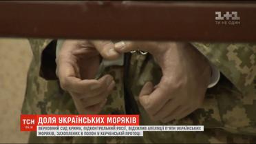Суд в Криму відхилив апеляції п'яти українських моряків, захоплених біля Керченської протоки
