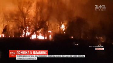 На Одещині горіли Дністровські плавні