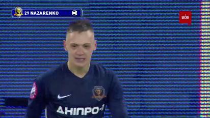 Днепр-1- Динамо - 1:0. Видео гола Назаренко