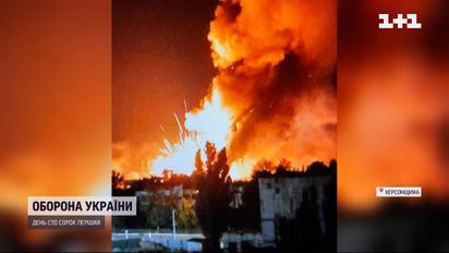Нова Каховка знову не засне - у місті потужно вибухає склад зброї рашистів