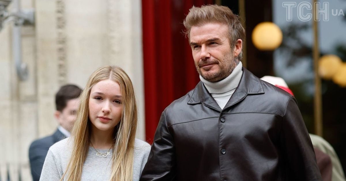 Гарпер Бекхем з батьком