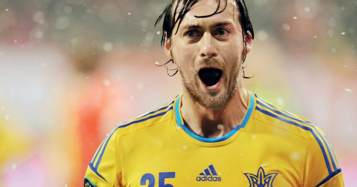Милевский в матче за сборную Украины на Евро-2012.