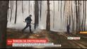 В Северодонецке из-за мощных лесных пожаров загорелась свалка мусора
