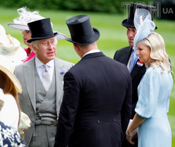 Король Чарльз, Пітер Філліпс і Ліндсі Воллес на Royal Ascot / © Getty Images