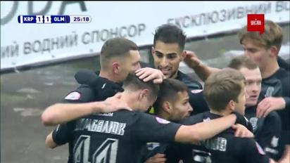 Карпаты - Олимпик - 1:1. Видео гола Цымбалюка