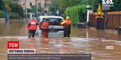 Новости мира: в Палермо позаливало улицы из-за мощного наводнения