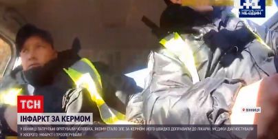 Новости Украины: в Виннице патрульные спасли мужчину, у которого случился сердечный приступ посреди трассы