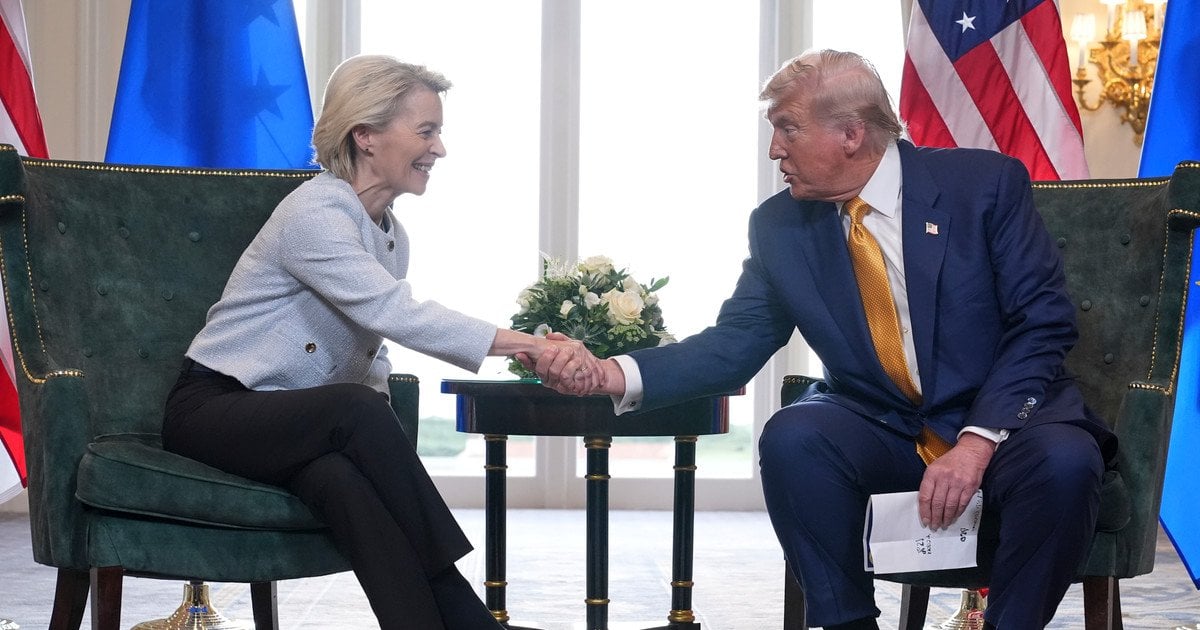 Урсула фон дер Ляєн та Дональд Трамп