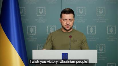 Обращение Зеленского: украинцы борются за "сегодня" между жизнью и рабством