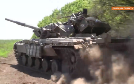 В Донецкой области произошел танковый бой: ОК "Север" показало видео
