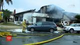 Крушение в Калифорнии: пять человек погибли в результате падения самолета на жилой дом