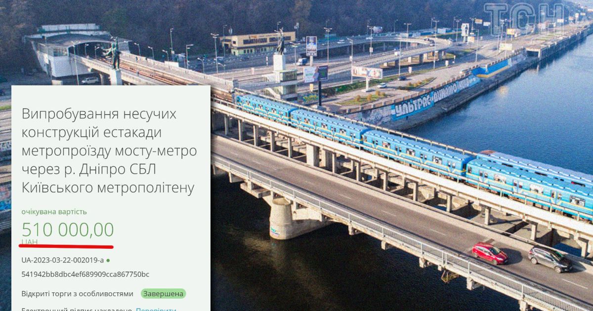 В Киеве провели испытания конструкций моста Метро за полмиллиона гривен/коллаж ТСН.ua