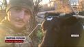 Її господарка загинула: як військові зловили і вивезли корову з-під обстрілів