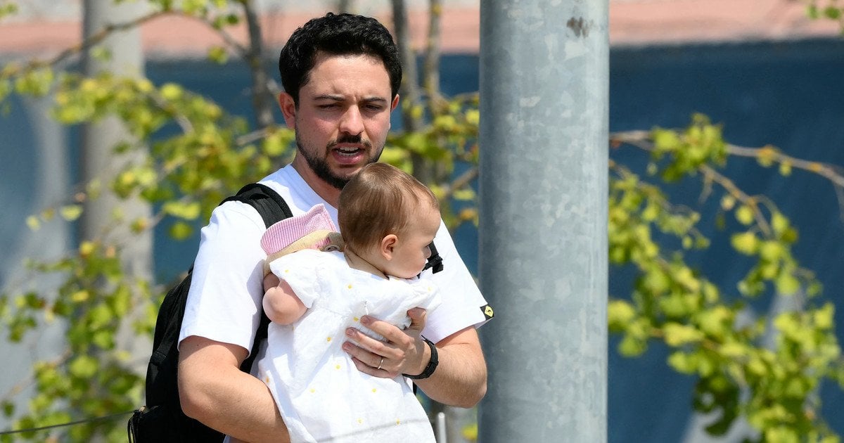 Кронпринц Хусейн з дочкою принцесою Іман