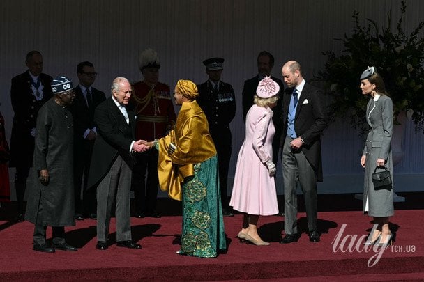 Король Чарльз і королева Камілла з президентським подружжям Нігерії та принцом і принцесою Уельськими / © Associated Press