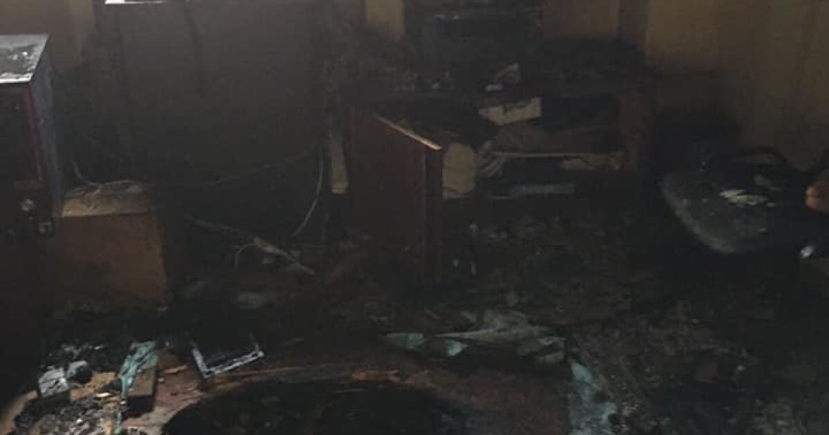 На Львовщине дотла выгорела редакция районной газеты. Из помещения вынесли сейф с документами