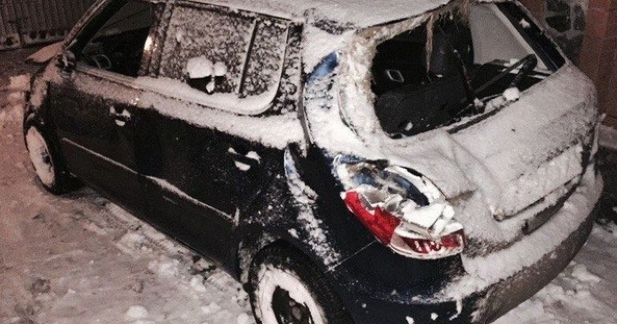 Петр Мельник на Skoda Fabia попал в ДТП.