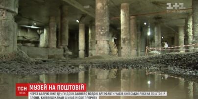 Музей под угрозой. Место раскопок на Почтовой площади второй день подряд заливает вода